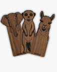 Buchzeichen 3er Set "Zoo Tiere"
