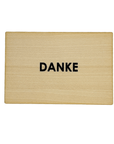 wooden postcard "Thank you"