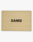 wooden postcard "Thank you"