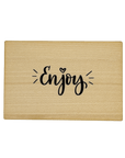 wooden postcard "Enjoy"