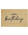 wooden postcard "Happy Birthday"
