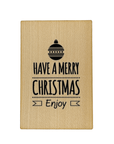 Postkarte aus Holz "Have a Merry Christmas"