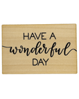 Wooden postcard "Have a wonderful Day"