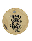 Gift pendant "you make my heart smile"