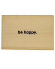 wooden postcard "be happy"