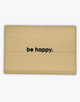 wooden postcard "be happy"