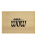 wooden postcard "simply WOW"