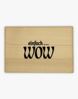 wooden postcard "simply WOW"