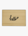 wooden postcard "Hello"