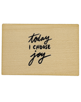 Postkarte aus Holz "today i choose joy"