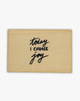 wooden postcard "today i choose joy"