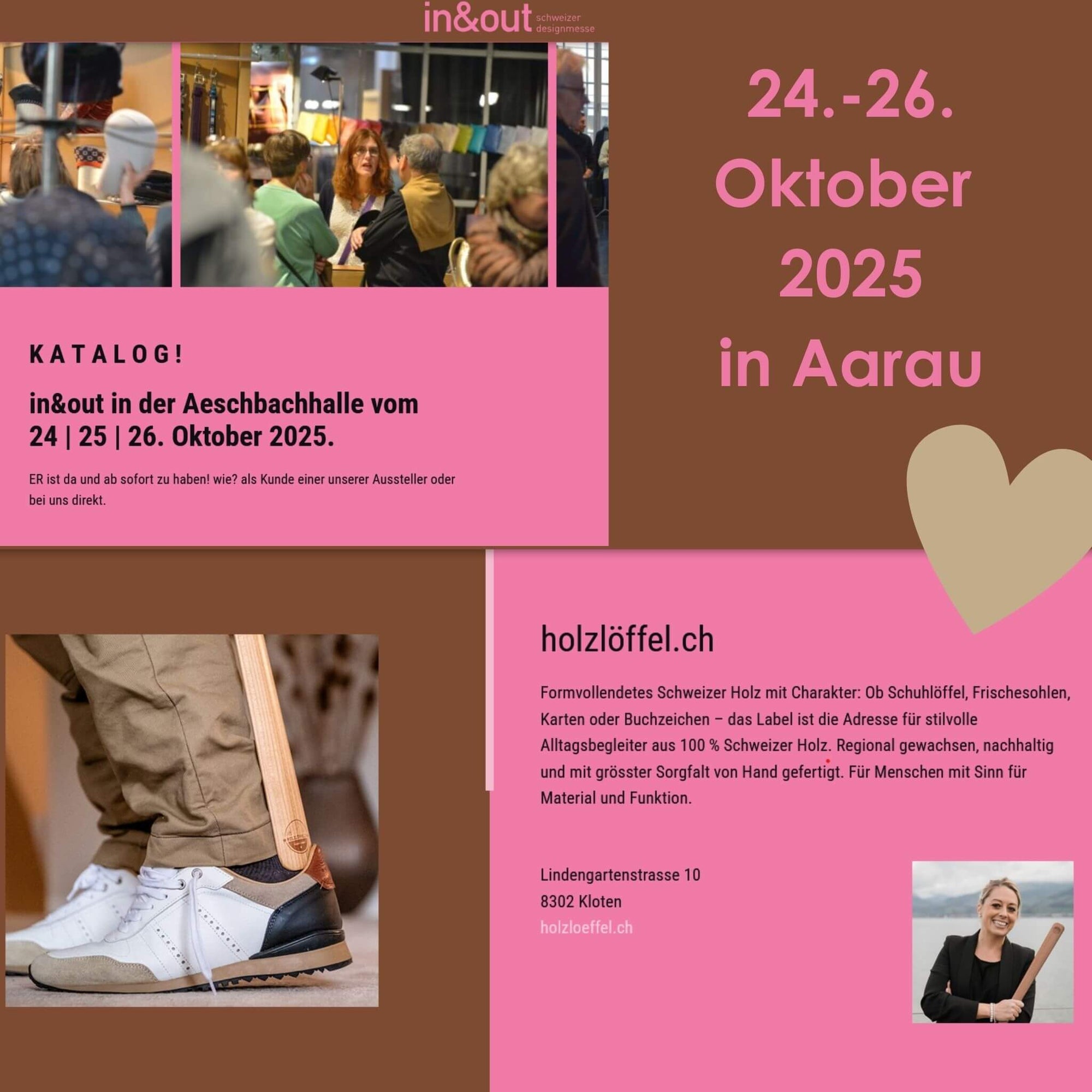 holzlöffel.ch an der Designmesse in&out in Aarau 2025