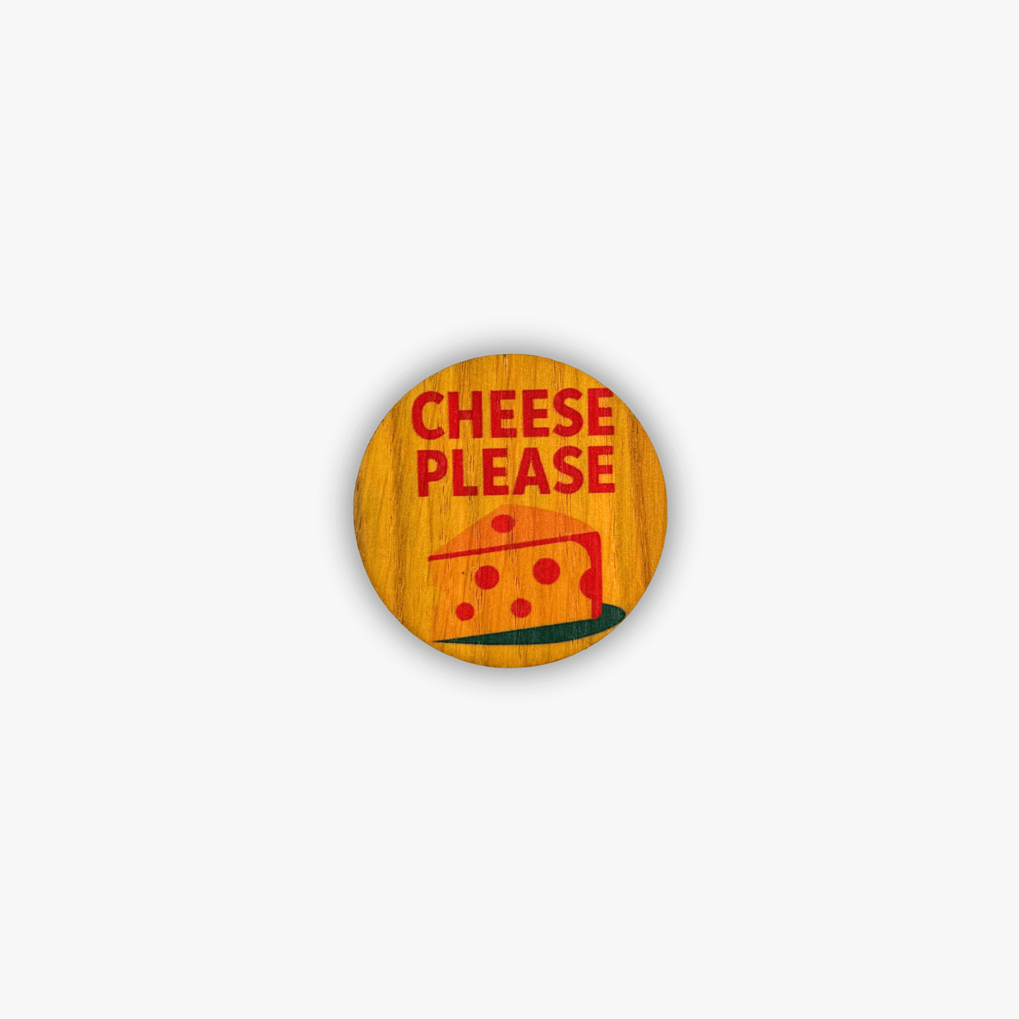 Button Retro &quot;Cheese Please&quot;
