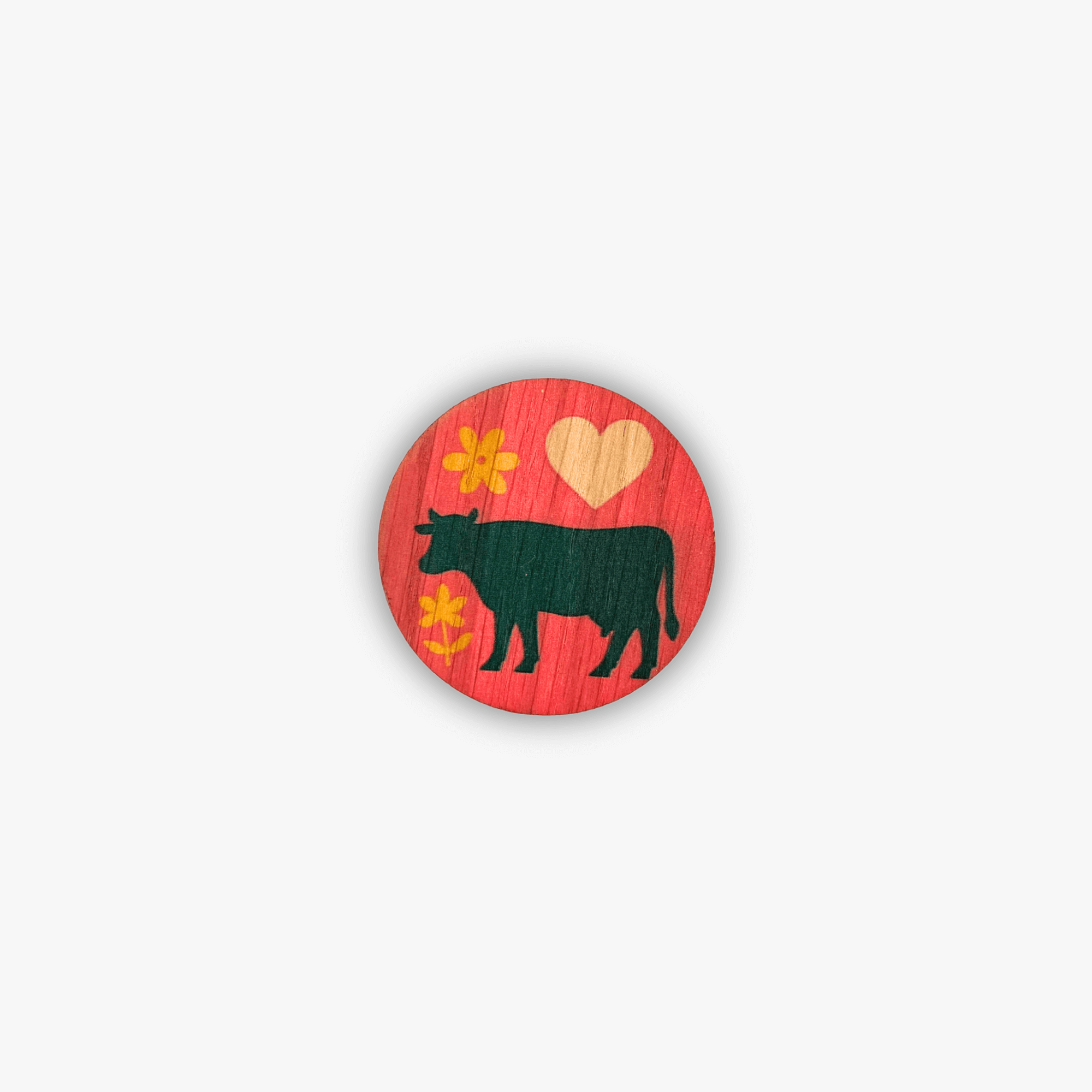 Button Retro &quot;Kuh&quot;