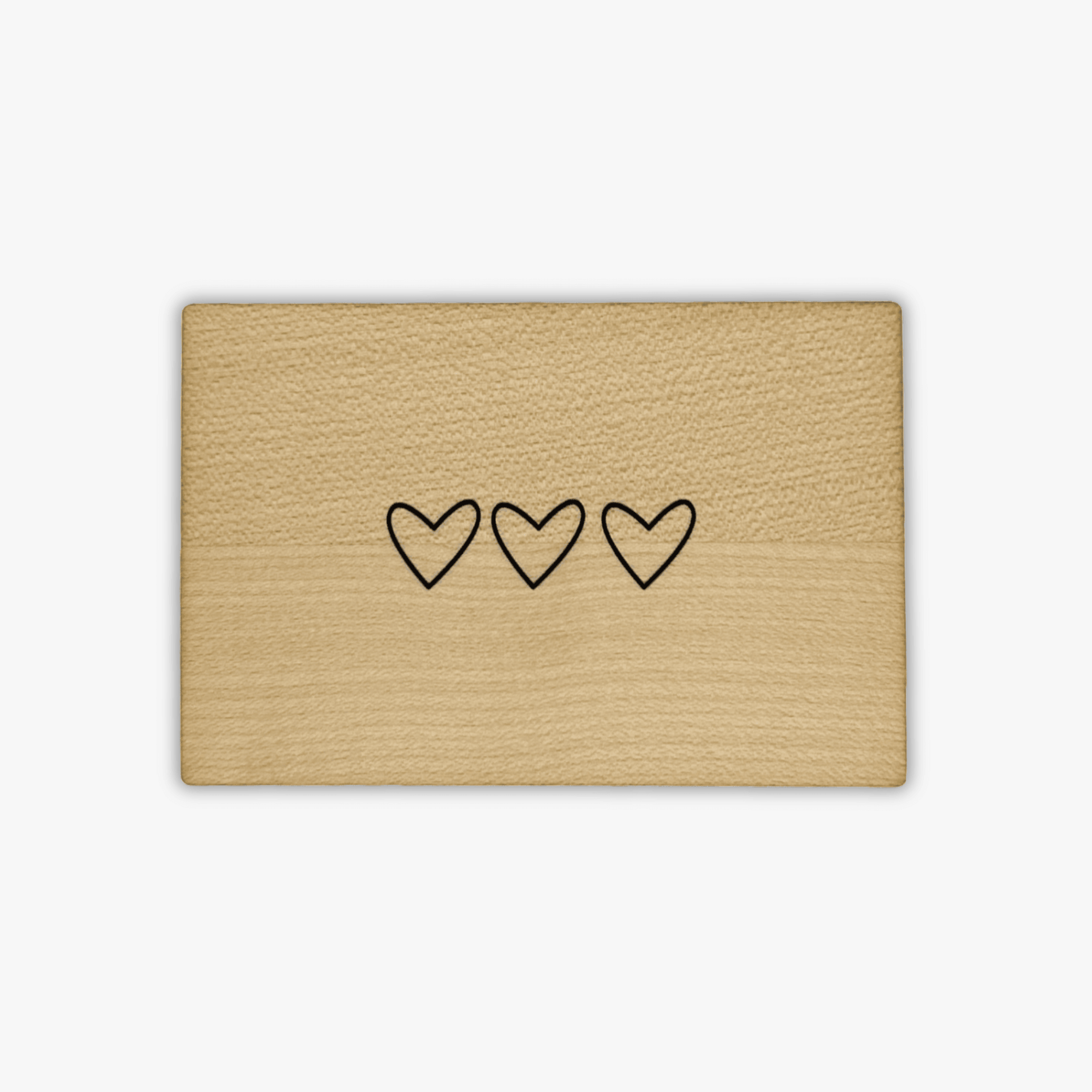wooden postcard &quot;Hearts&quot;