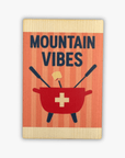 Postkarte aus Holz Retro "Mountain Vibes"