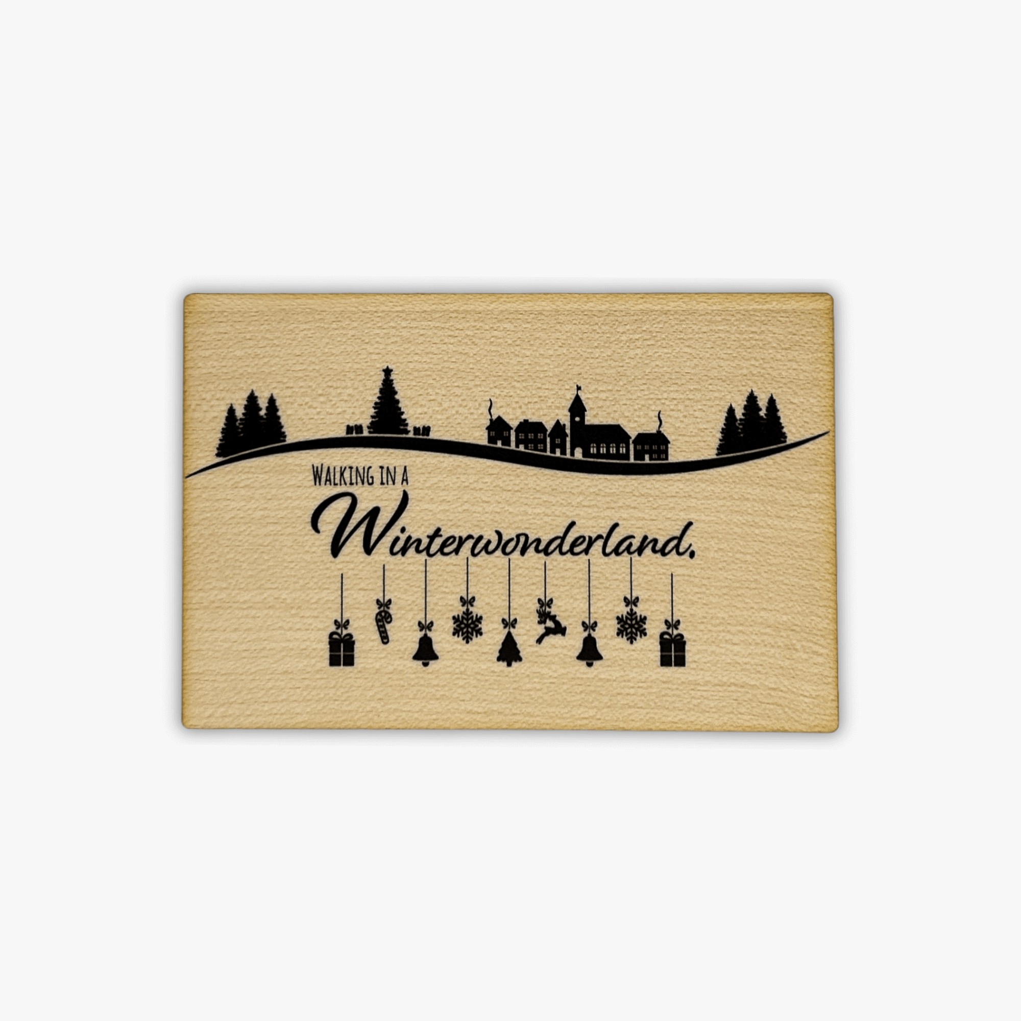 wooden postcard &quot;Winter Wonderland&quot;