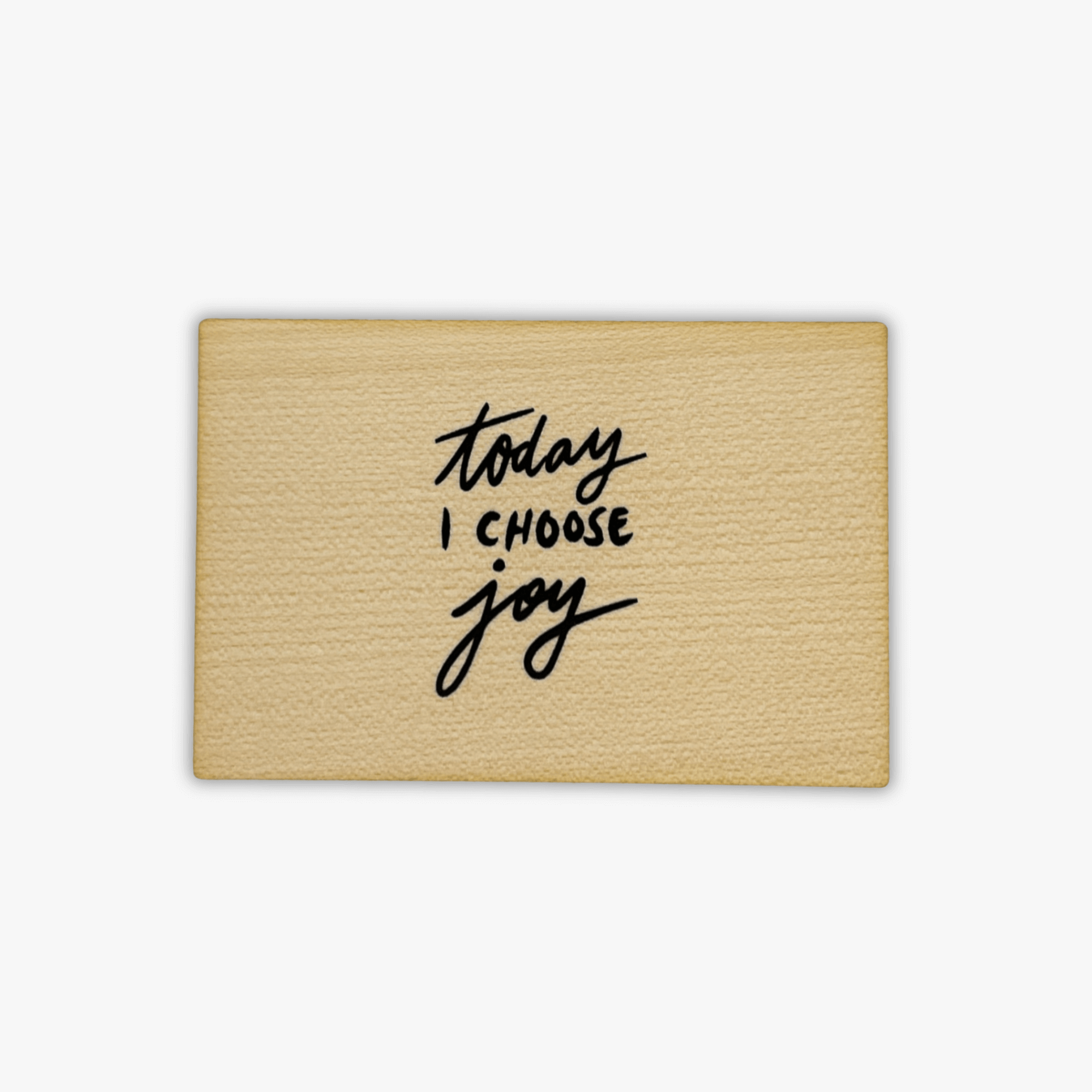 wooden postcard &quot;today i choose joy&quot;